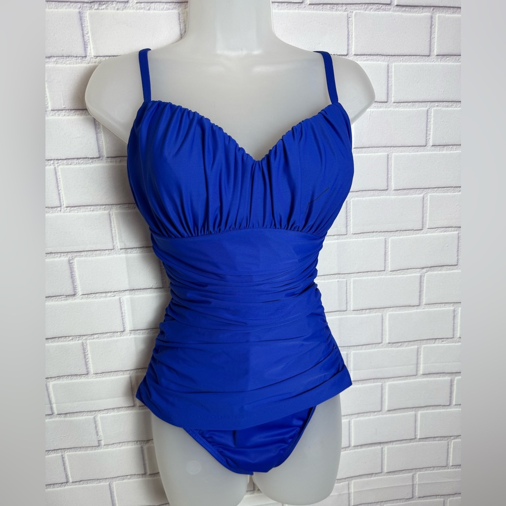 Miraclesuit Blue One Piece Swimsuit